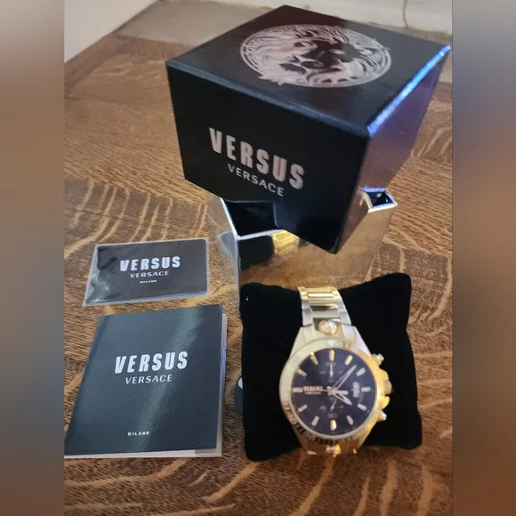 Versus Versace Men's 14k Gold Wrist Watch
